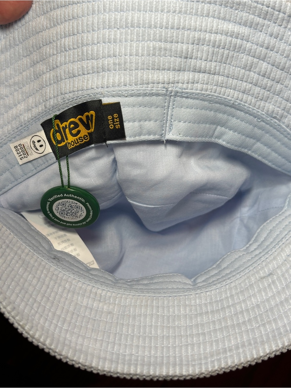 drew house light blue Corduroy Bucket Hat - Picture 4 of 5